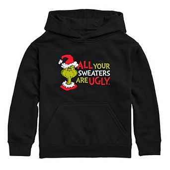 Boys 8-20 Dr. Seuss' The Grinch Who Stole Christmas All Your Sweaters Are Ugly Graphic Hoodie