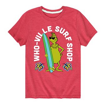 Boys 8-20 Dr. Seuss The Grinch Who-Ville Surf Shop Graphic Tee