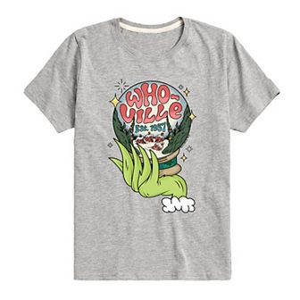 Boys 8-20 Dr. Seuss The Grinch Who-Ville Globe Graphic Tee