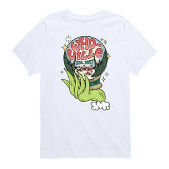 Boys 8-20 Dr. Seuss The Grinch Who-Ville Globe Graphic Tee