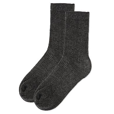 Kids Unisex Ribbed Cotton Rich Crew Socks