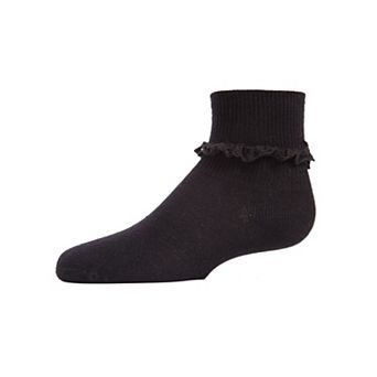Girls Ruffle Eyelet Cotton Blend Anklet Sock