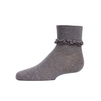 Girls Ruffle Eyelet Cotton Blend Anklet Sock