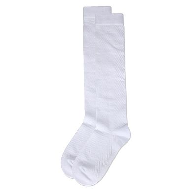 Girls' Pointelle Cotton Blend Knee High Sock