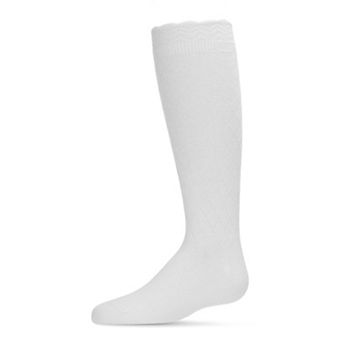 Little Kids Double Diamond Cotton Blend Knee High Socks