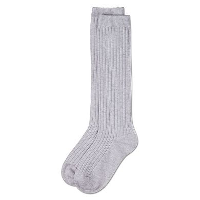 Ribbed Cotton Blend Knee High Sock