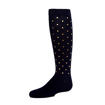 A Speck of Spots Girls Polka Dot Knee High Socks