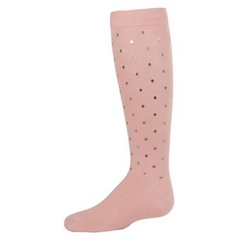 A Speck of Spots Girls Polka Dot Knee High Socks