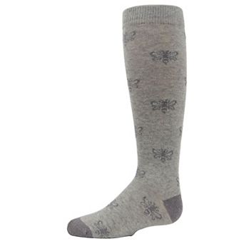Busy Bee Glitter Girls Cotton Blend Knee High Socks