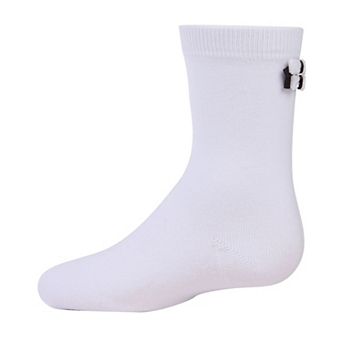 Little Kids Black Tie Affair Girls Cotton Blend Crew Socks