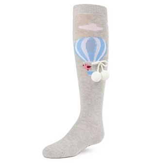 Little Kids Sky's The Limit Girls Pom-pom Knee Socks