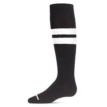 Little Kids Fuzzy Stripe Cotton Blend Knee High Socks