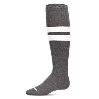Little Kids Fuzzy Stripe Cotton Blend Knee High Socks