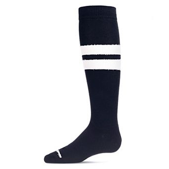 Little Kids Fuzzy Stripe Cotton Blend Knee High Socks