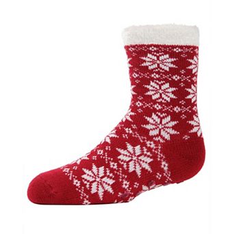 Snowflake Girls Cozy Socks