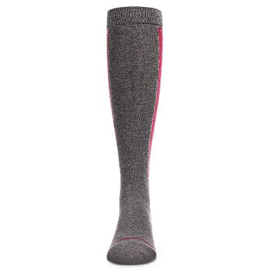 Cotton Blend Ruler Knee High Socks