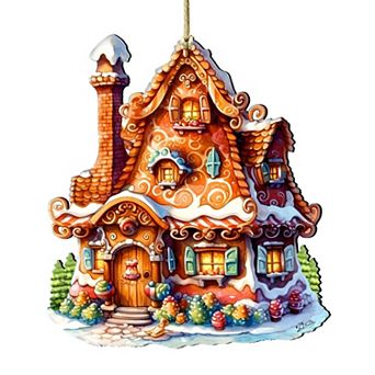 Magic House House Wooden Christmas Ornaments by G. Debrekht - Christmas Decor