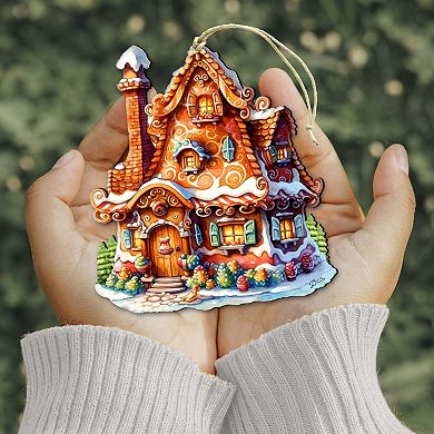 Magic House House Wooden Christmas Ornaments by G. Debrekht - Christmas Decor