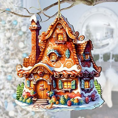 Magic House House Wooden Christmas Ornaments by G. Debrekht - Christmas Decor