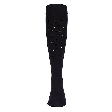Little Kids Multi Stone Girls Cotton Blend Knee High Socks