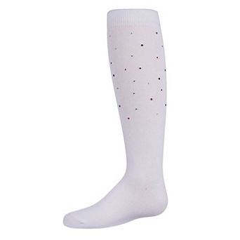 Little Kids Multi Stone Girls Cotton Blend Knee High Socks