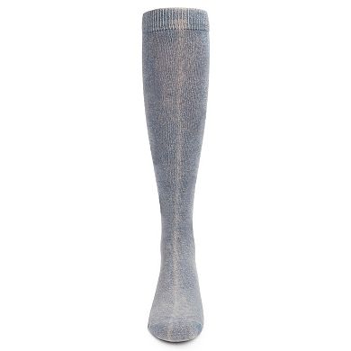 Big Kids Acid Wash Girls Cotton Blend Knee High Sock