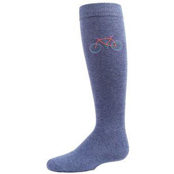 Bicycle Knee High Cotton Blend Girls Socks