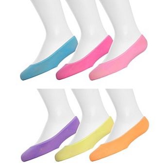 Girls Microfiber Liner Socks 6-Pack