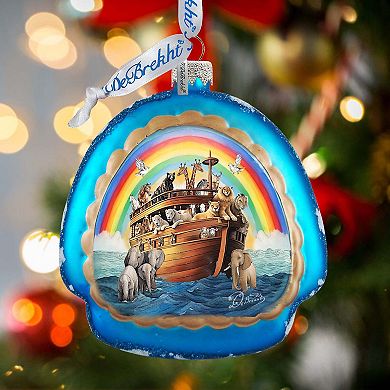 Noah's Arch Rainbow Glass Ornament by G. Debrekht - Christmas Decor - 756-022