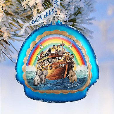 Noah's Arch Rainbow Glass Christmas Ornament by G. Debrekht - Christmas Decor - 756-022