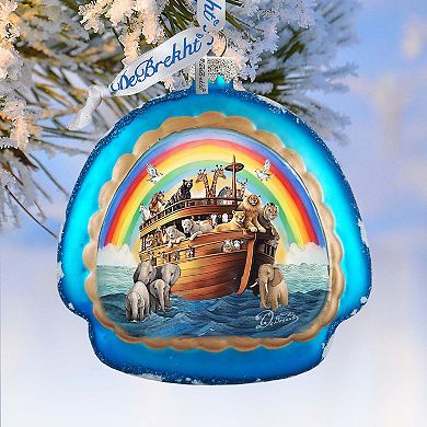 Noah's Arch Rainbow Glass Ornament by G. Debrekht - Christmas Decor - 756-022