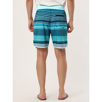 Men's Shorts Swim Shorts Drawstring Waist Summer Board Shorts