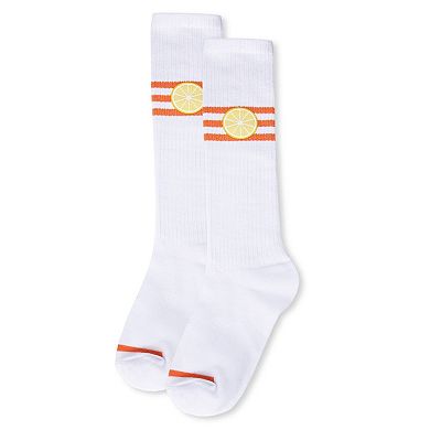 Girls' Summer Sweets Varsity Cotton Blend Knee High Sock