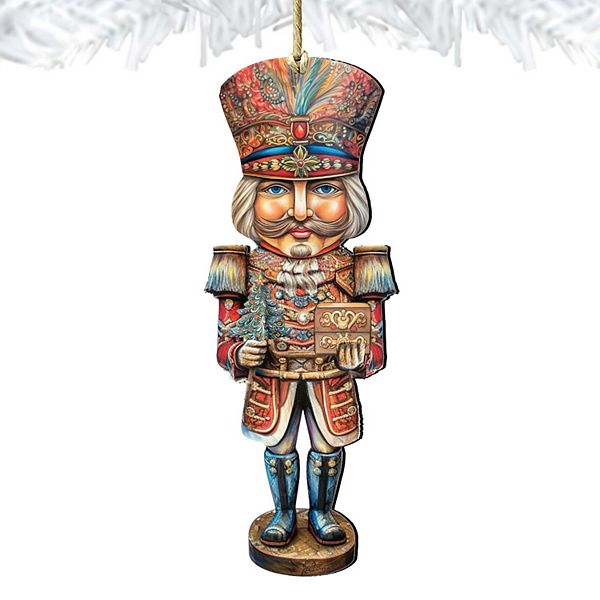 Nutcracker Prince Wooden Christmas Ornaments by G. Debrekht Christmas