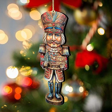 Nutcracker Prince Wooden Christmas Ornaments by G. Debrekht - Christmas Decor
