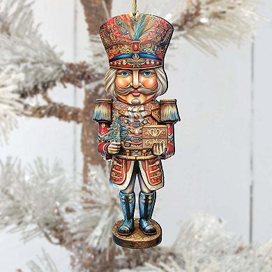 Nutcracker Prince Wooden Christmas Ornaments by G. Debrekht - Christmas Decor