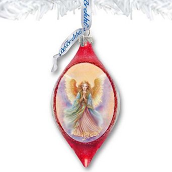 Angel Drop Glass Ornament by G. Debrekht - Nativity Holiday Decor - 757-051