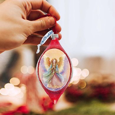Angel Drop Glass Ornament by G. Debrekht - Nativity Holiday Decor - 757-051