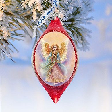 Angel Drop Glass Ornament by G. Debrekht - Nativity Holiday Decor - 757-051