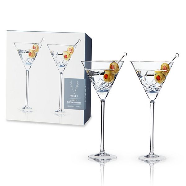 Viski Admiral Martini Glasses