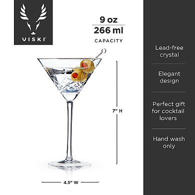 Viski Admiral Martini Glasses