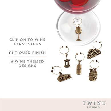 Twine Vineyard Wine Charms