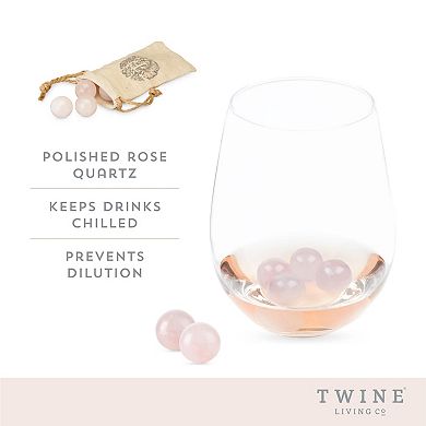Twine Rose Quartz Wine Gems