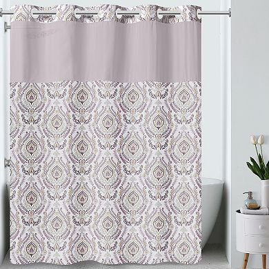 Hookless French Damask Shower Curtain
