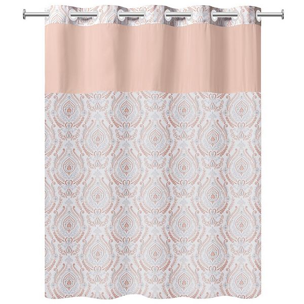 Hookless French Damask Shower Curtain