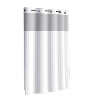 Hookless Satin Stripe Shower Curtain