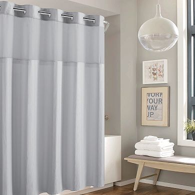 Hookless Waffle Stripe Shower Curtain