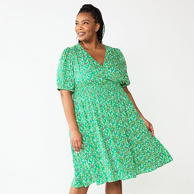 Plus Size DRAPER JAMES Faux Wrap Dress