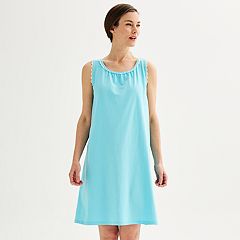 Petite Croft & Barrow® Short Sleeve Henley Nightgown