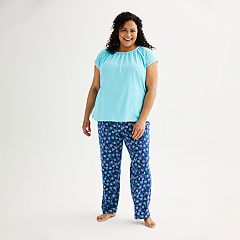 Women's Croft & Barrow Cozy Fleece Long Sleeve Pajama Top & Pajama Pants  Sleep Set, Size: Medium Long, Grey - Yahoo Shopping